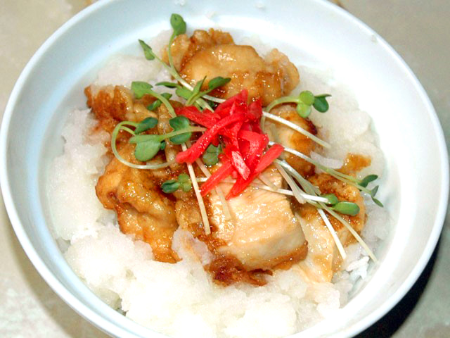 鶏天のみぞれおろし丼