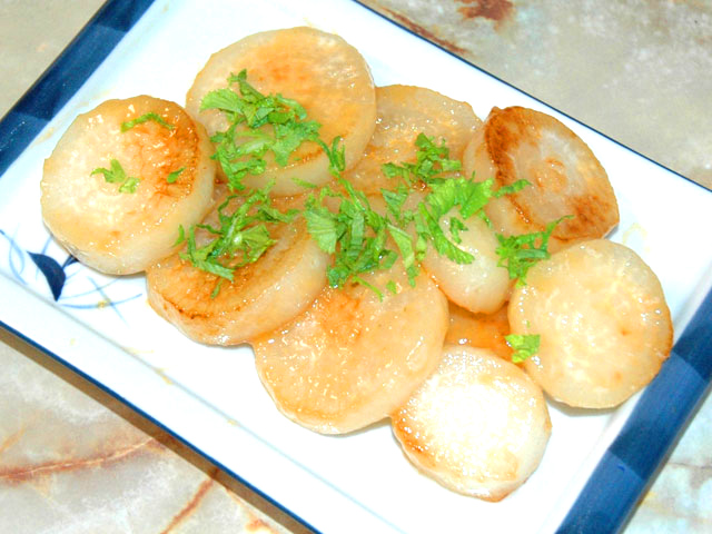 大根の味噌ステーキ風