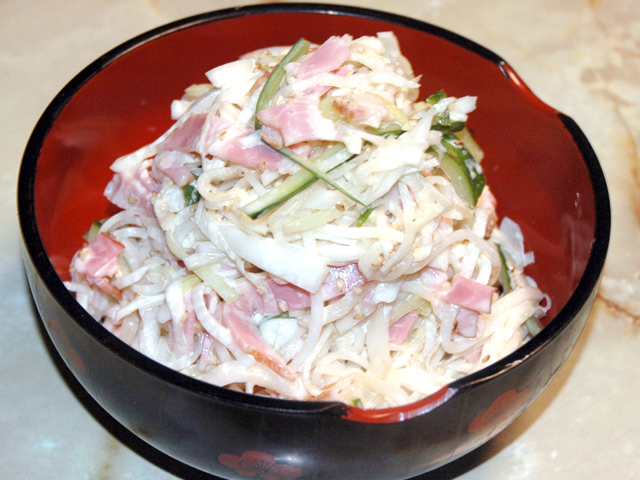 大根の大量消費に！大根のマヨドレッシングサラダ！