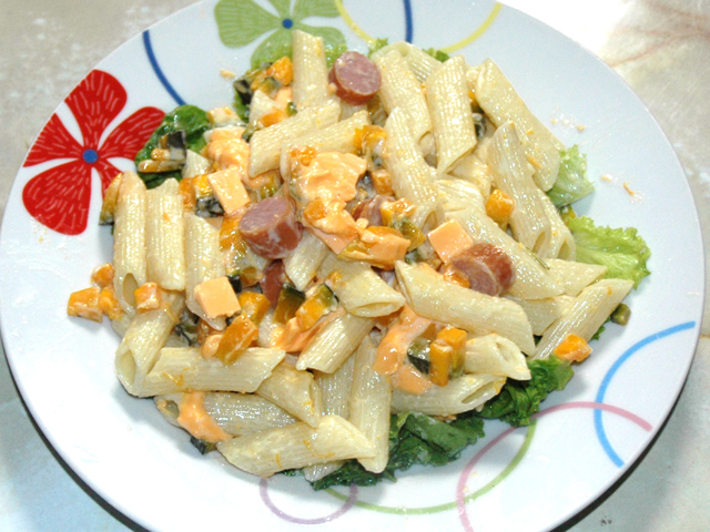 ハロウィンにも！南瓜とマカロニのマヨサラダ♪