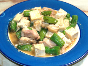 ししとうでちょっとピリ辛！豆腐の味噌チャンプルー♪