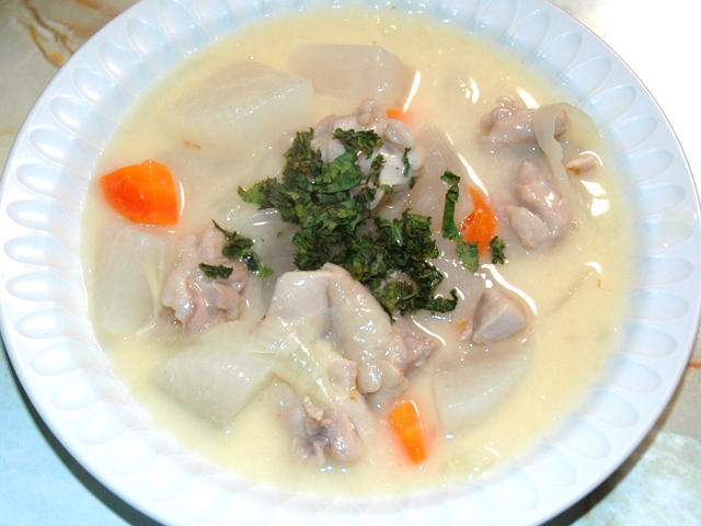 大根ゴロゴロ！あっさりクリームシチュー♪