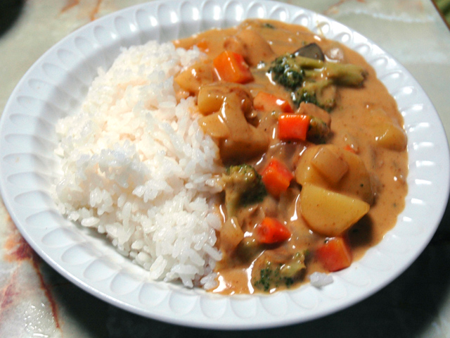 余った生クリームで！クリーム風カレーライス♪