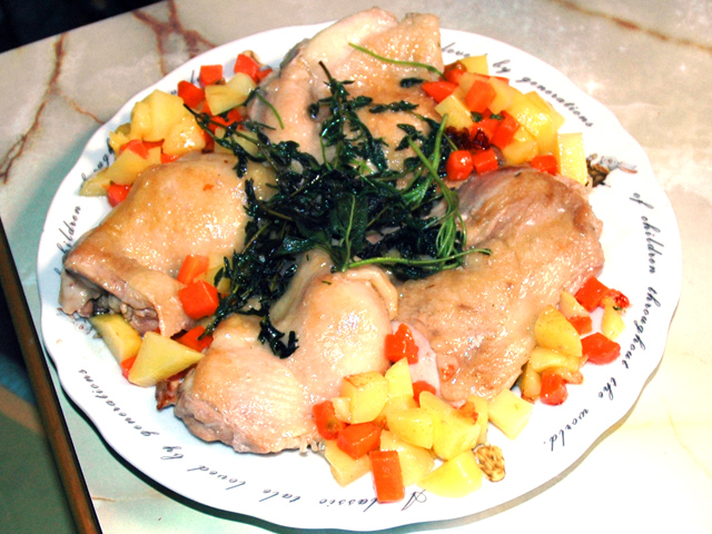 ハーブたっぷり！ハーブチキンステーキ♪