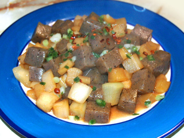 肉なしで大根大量消費！大根とこんにゃくの醤油炒め♪