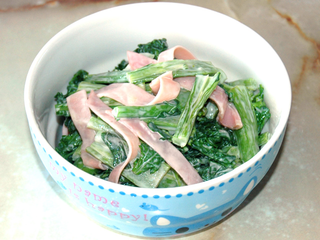 春のなばなで！レンジで簡単！わさびマヨ和え♪