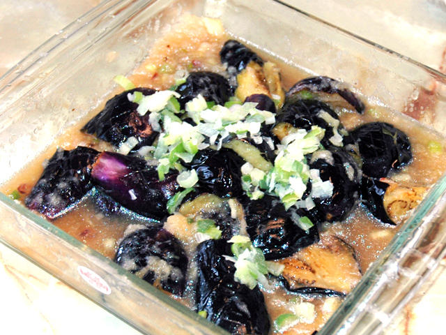 揚げ茄子をさっぱりとおろしで！茄子のおろし和え♪