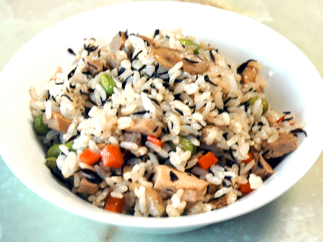 鉄分たっぷり！高野豆腐とひじきの混ぜご飯♪