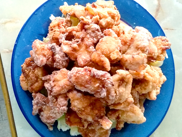 鶏の背肉を使った唐揚げ！鶏の背肉ザンギ♪