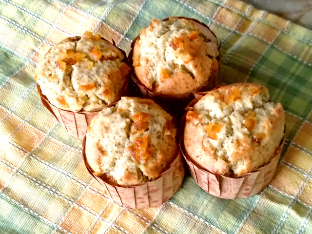 ピールで簡単！オレンジピールと紅茶のマフィン♪