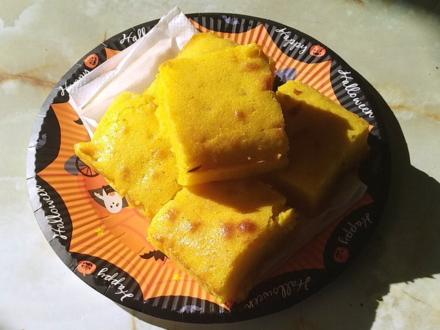 ハロウィンに！南瓜のホワイトチョコブラウニー♪