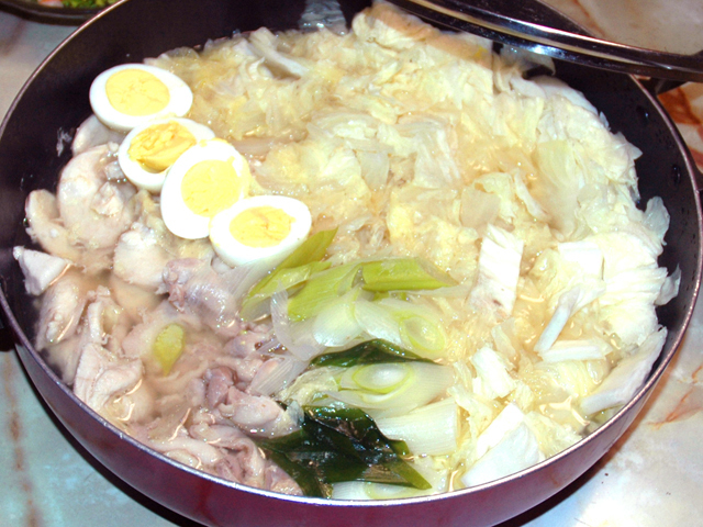 2種の鶏肉で！白菜たっぷりのウマウマ塩鶏鍋♪