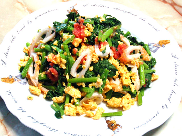 春野菜なばなで！時短で！たらことなばなの和え物♪