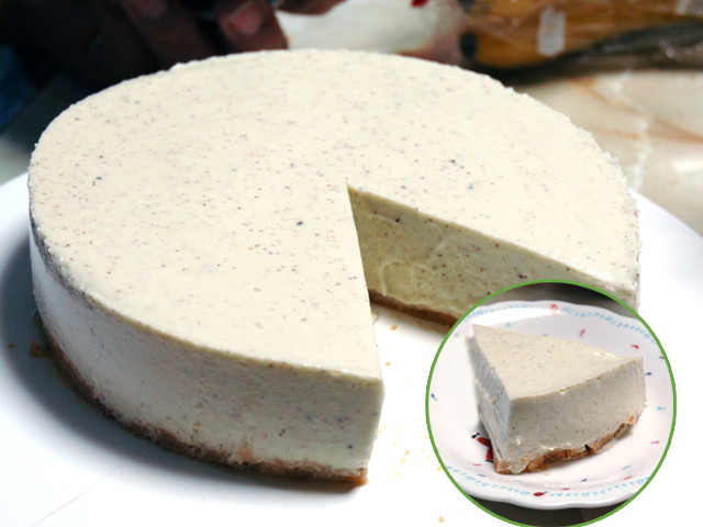 ひんやりさっぱり！キウイのヨーグルトムースケーキ♪