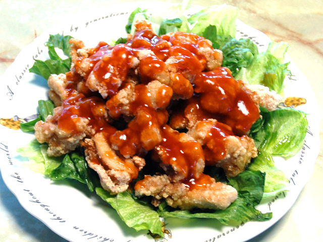 釧路名物ザンタレ！甘酢バージョンでアレンジ！