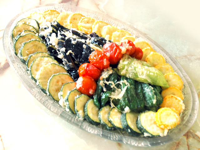 ズッキーニ大量消費！オール野菜の天ぷらセット♪