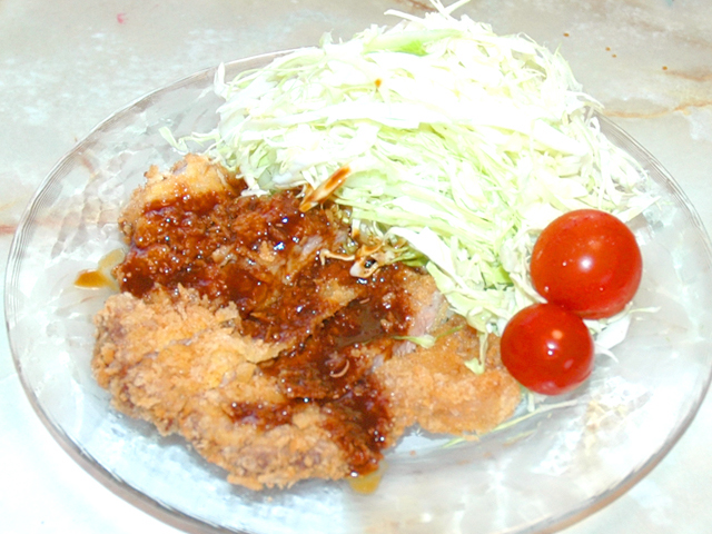 矢場とんの味噌ダレで!豚ロースの味噌トンカツ♪