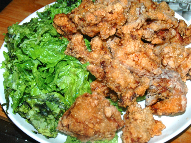 山賊焼き風味付けで！鶏モモのジューシーザンギ♪