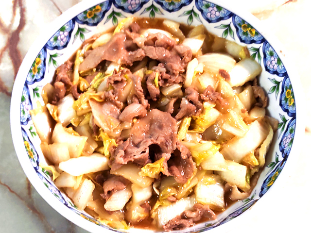 なんちゃって中華！豚こまと白菜のオイスター炒め♪