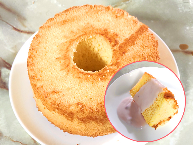 しっとりふわふわ！ヨーグルト入りのシフォンケーキ♪