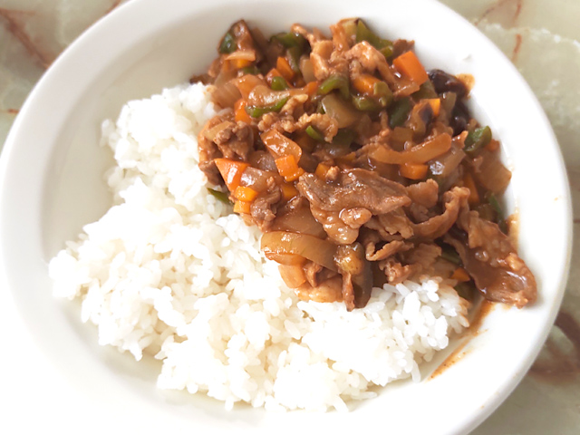 キーマカレー風！豚こまと野菜たっぷりのドライカレー