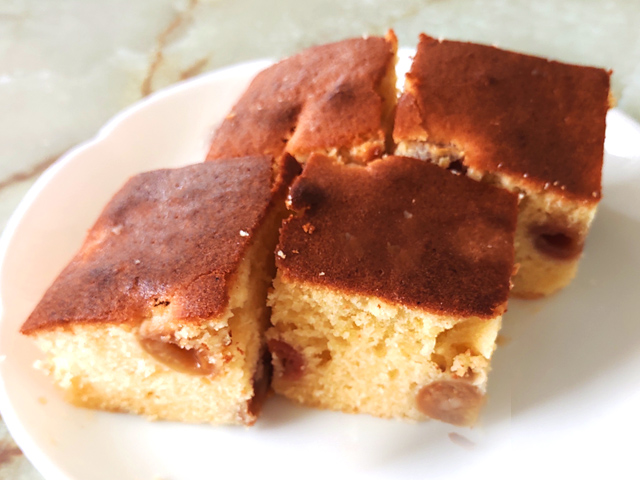 さくらんぼが美味しくなる？チェリーのスクエアケーキ