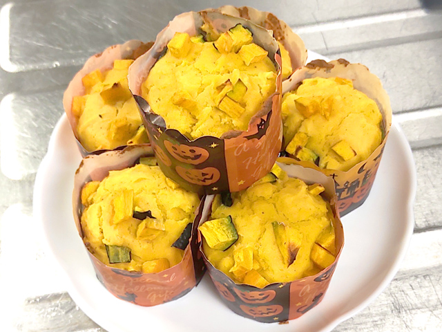 ハロウィンに！南瓜だらけのずっしりマフィン♪