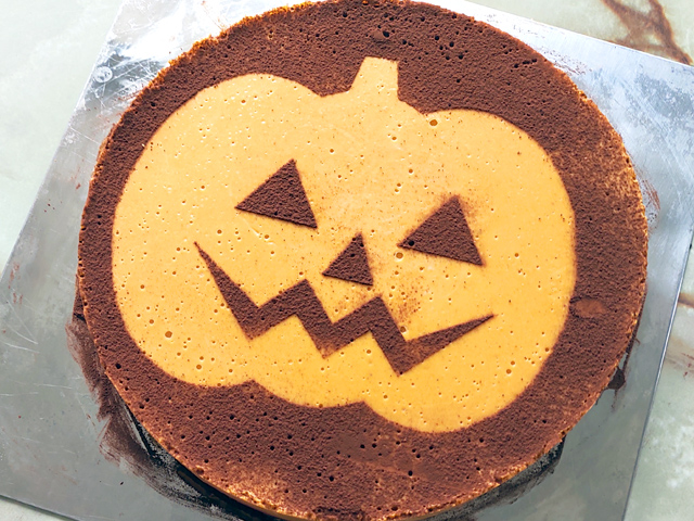 ハロウィンにも！南瓜のシンプルレアチーズケーキ♪