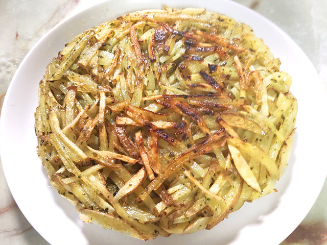 じゃがいもだけで！ポテトののり塩ガレット♪