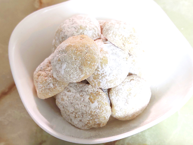 パウダーで！紅茶とオレンジのスノーボールクッキー