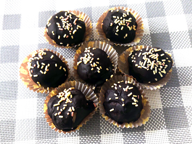 バレンタインに！和洋折衷の白玉団子チョコ♪