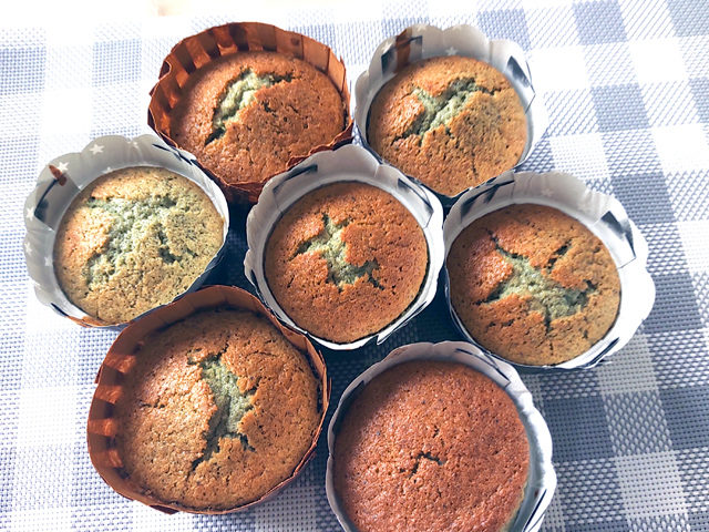 グルテンフリー！蓬の素朴なマフィン♪