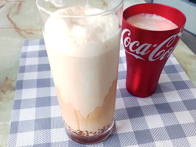 水出しコーヒーで！タピオカの珈琲ミルクドリンク♪