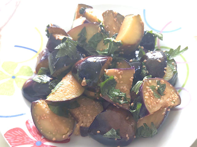 ナスと青じそだけ！ナスのさっぱり炒め煮♪