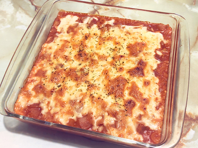 余りもの野菜で！ナスとトマトのラザニア風♪
