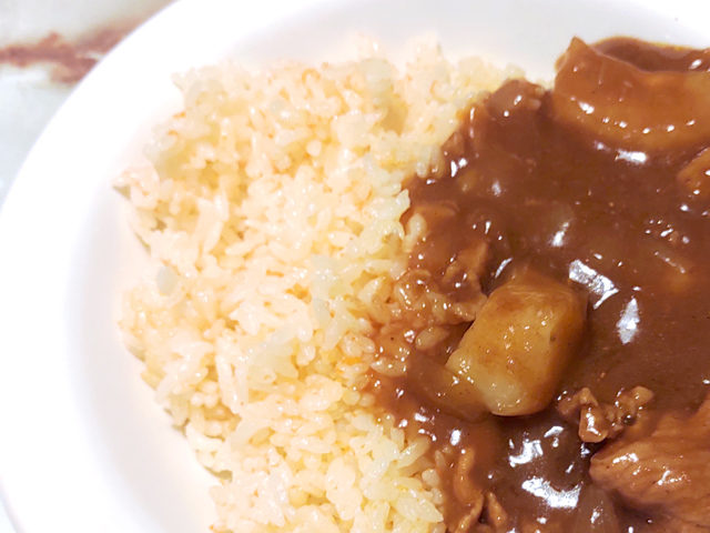 無洗米を炊飯器で！カレーにぴったり人参ライス♪