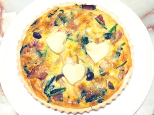 クリスマスにも！ほうれん草とベーコンのキッシュ♪