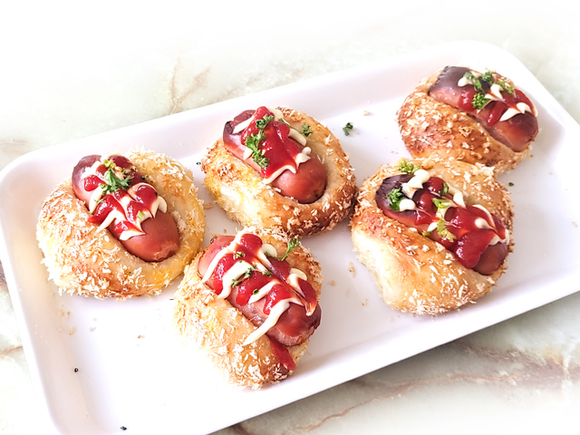 スタンドミキサーで！サクサクミニフランクパン♪