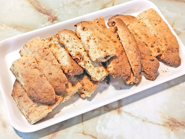 FPで手軽に！プラリネビスコッティ風♪