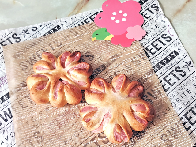 スタンドミキサーで！桜あんの桜あんぱん♪