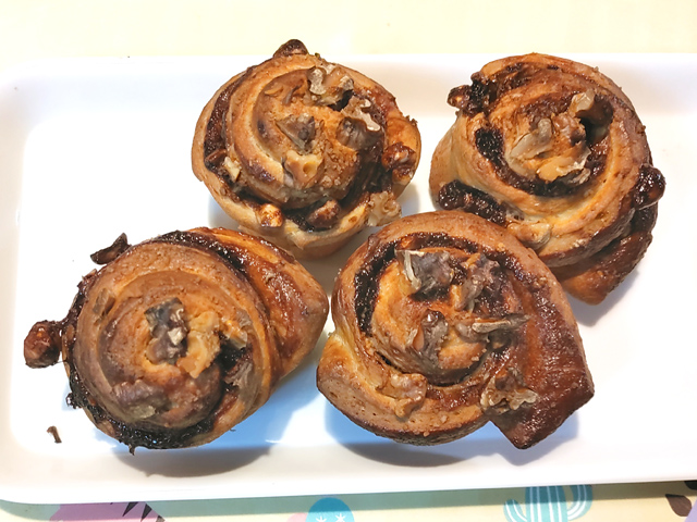 チョコレート＆ナッツ★ブリオッシュパン♪