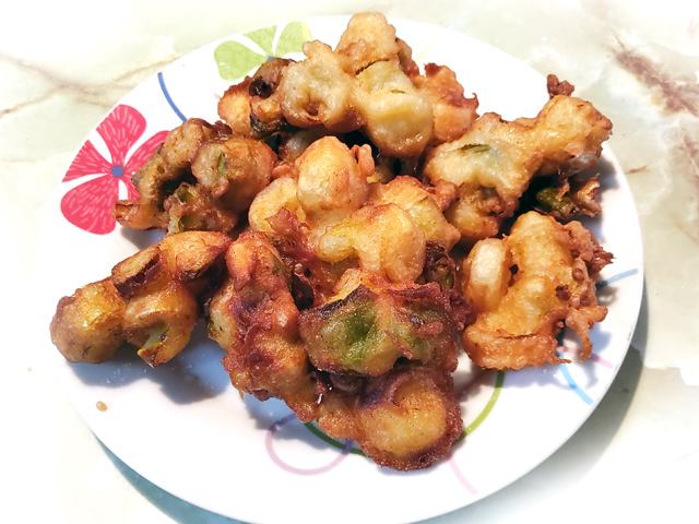 岐阜県郷土料理！ネギ味噌天ぷら♪